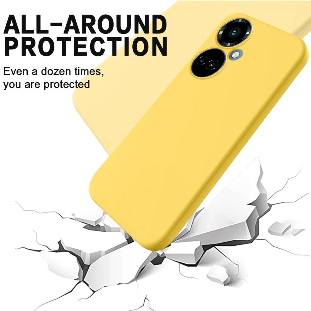 Liquid Silicone Phone Case for TECNO Camon 19 4G/19 Pro 4G/5G,Soft Touch Lining Protective Cover