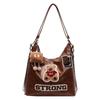 Fashion and leisure large-capacity backpack women's 2025 new spring and summer cartoon embroidery high-end niche design