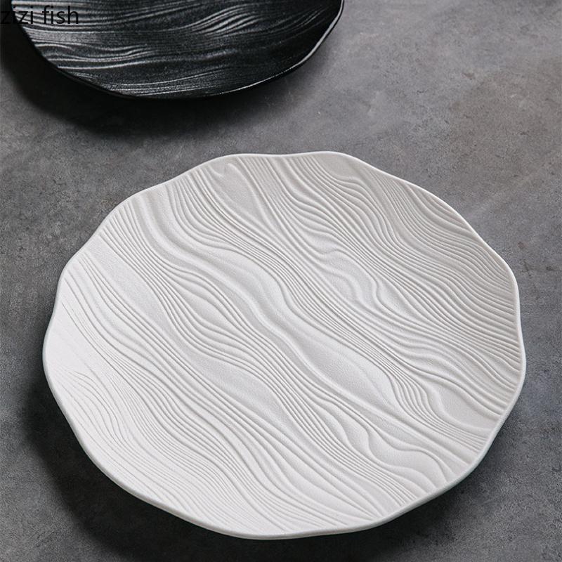 Ceramic Steak Plate Dining Plate Pasta Dish Hotel Serving Plates Sushi Plate Sashimi Plates Fruit Dish Snack Bowl Dessert Bowl