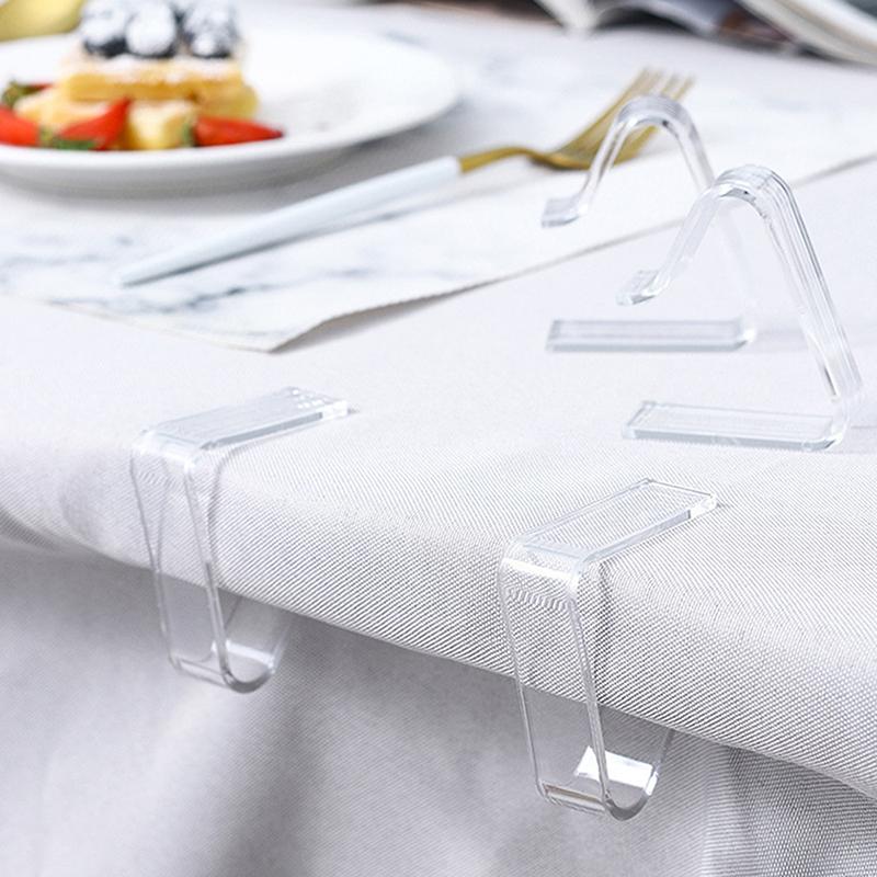 4Pcs Plastic Tablecloth Clips Useful Clips Holder Cloth Clamps Holder Party Picnic Restaurant Multi-Function Tablecloth Clip
