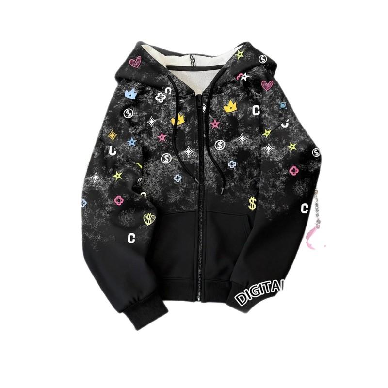 Womens Oversized Hoodie With 3D Animal Print Digital Loose Fit Long Sleeve Sweatshirt Winter Streetwear