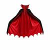Stand-up Collar Halloween Hooded Cloak Solid Color Witch Cape  Carnival Festival