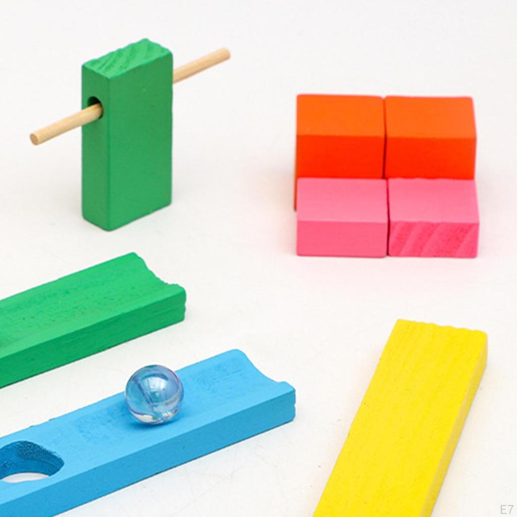 Colorido en Set Educacional Tile Toy Pré-escola Aprendizagem Construção Crianças