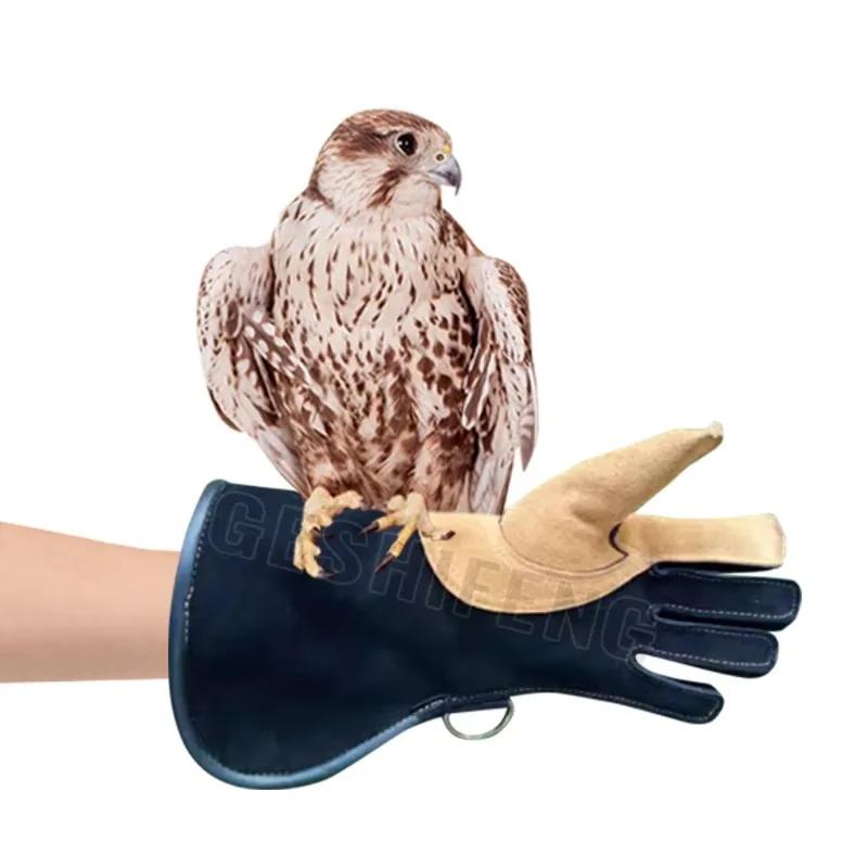 Thick Cow Leather Falconry Training Gloves