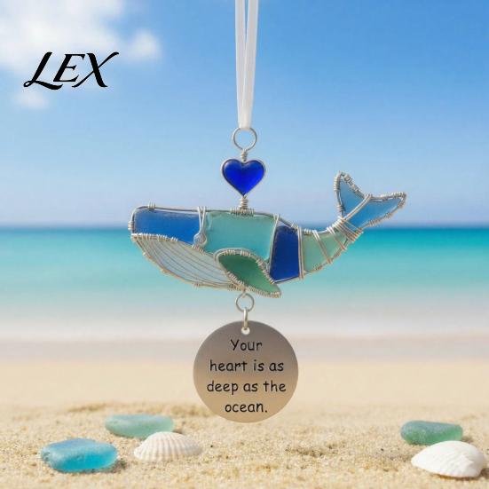 Beach Style Room Accents Coastal Spirit Hanging Ornament, Durable Acrylic Decorative Pendant, Pendant for Porch Inspired Home Wall And Decor Sea Wave