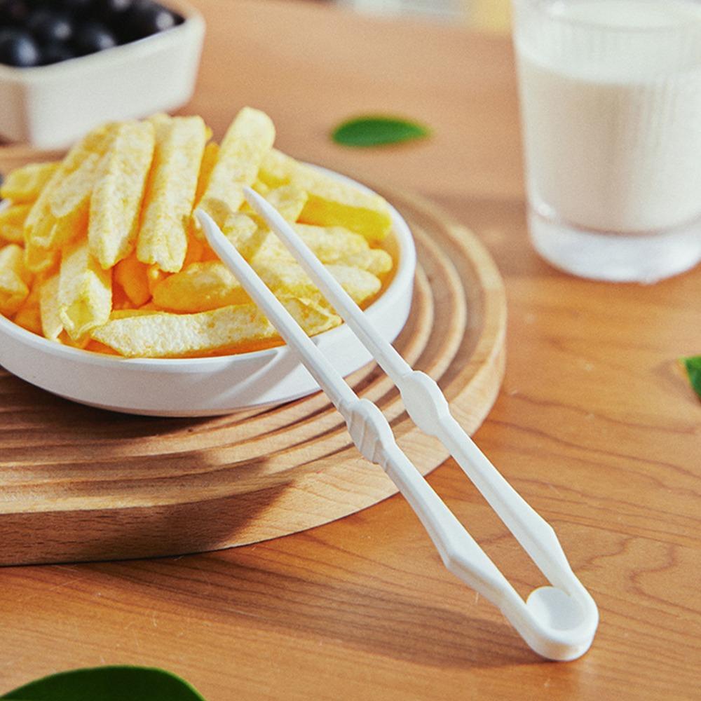 18 x 2cm Snack Tongs Plastic Plastic Tongs Sturdy Chip Tongs  Restaurant
