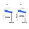 Professional Road Bike Spokes Holder Repair Wrench 0.8-1.0mm/1.0-1.3mm Spoke Repair Tool Flat Spoke Tool Easy to Use