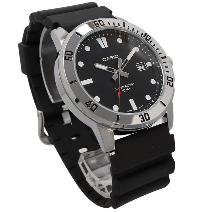 Casio Standard Analog Quartz Men's Watch MTP-VD01-1EV Military Black (Imported) Black 49 x 45 x 10.3 mm