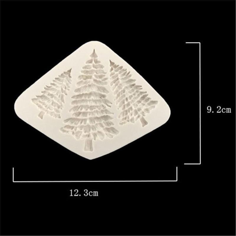 Silicone Fondant Mold Christmas Tree Shaped Diy Craft Sugar Chocolate Cake Decorating Tools