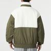 Adidas Color Block Spliced Stand Collar Sports Outdoor Fitness Training Windproof Warm Cotton Jacket Men Jacket Green IK5108
