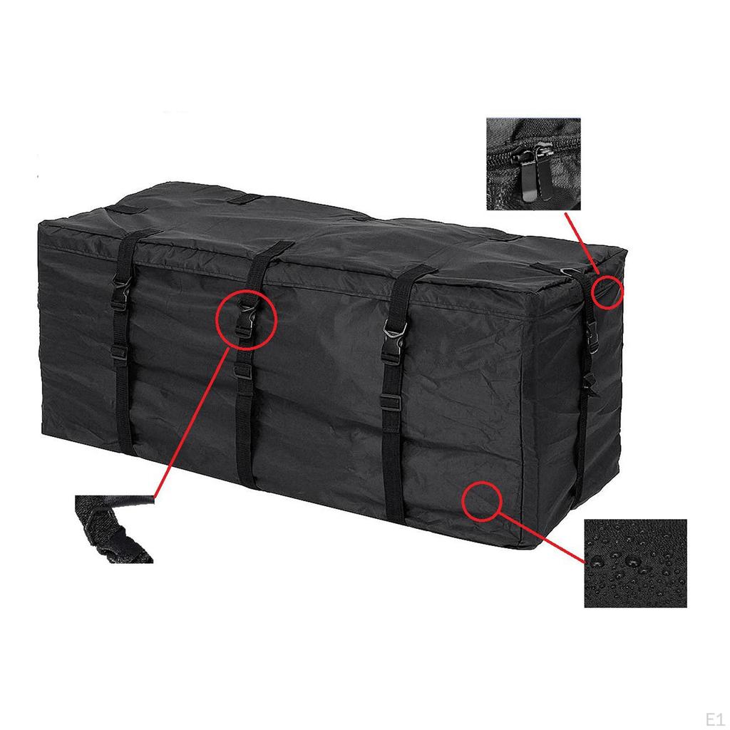 Borsa Da Carico Per Tetto Auto - Portabagagli Universale 425L Impermeabile Con Striscia Riflettente - Foto 2
