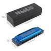 10 Holes KeyC Blues Harmonica Beginner Durabled Mouth Organ 20 Tunes Blue Musical Gifts