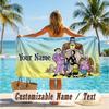 Custom Text Beach Towel, Soft Absorbent Swimming Multi-use TowelThe Addams Family