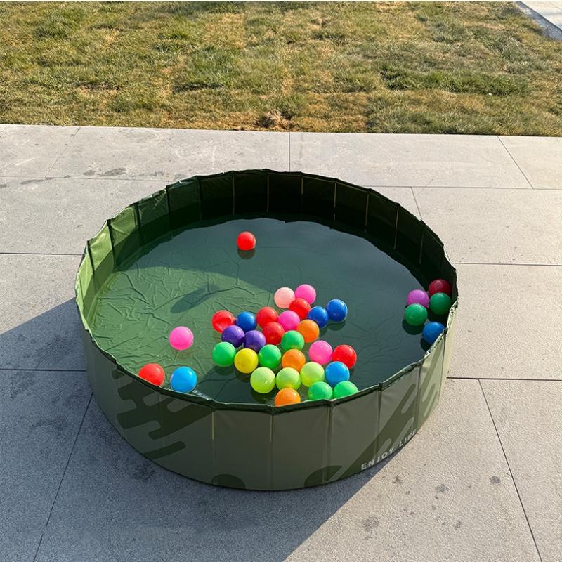 Faltbares Hunde-Bad Schwimmbecken Katzenpool Spielzeug Kleine Hunde Haustier Indoor Outdoor Interaktives Katzenspielzeug Haustierreinigung Wasserbecken