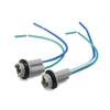 ACROPIX Car LED Light Wire Harness Socket Connector Universal T10 W5W Gray 2pcs