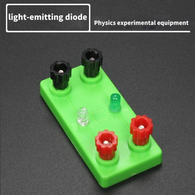 LED Light Emitting Diodes Experiment Device Physics Electricity Experiment Equipment with LED Light Bulb for Student