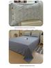 Retro Floral Linen Bedding Set: Autumn & Winter 4-Piece with Button Duvet Cover & Sheet