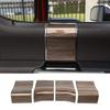 4pcs Interior Door Handle Panel Trim Cover Bezels For Ford F150 2015+ Wood Grain