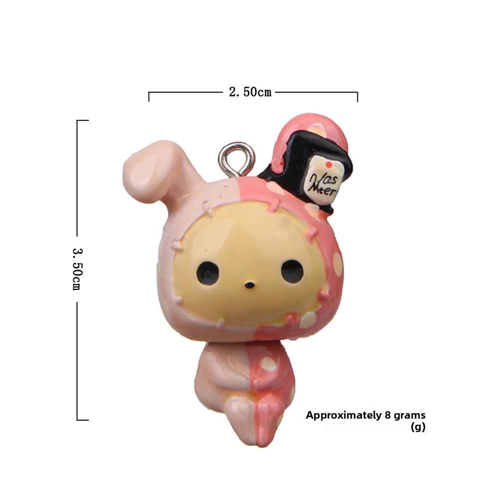Home Chis Sweet Animal Figures Resin Toy For Keychain Making And Projects Craft