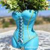 3D Painted Waist Tied Flowerpot Bow Ribbon Plant Pots Decoration Elegant Decor Planter Bow Tie Design Succulents Flowerpot