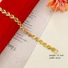 Sand Gold Bracelet Women's Wide Edge Love Strap Flower Bracelet Hand String Vacuum Gold Plated Bracelet Jewelry