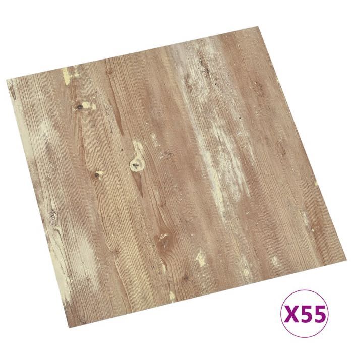 VidaXL 55x Self-Adhesive Floor Planks Flooring Floor Tile Living Room Sitting Room Bedroom House 324672