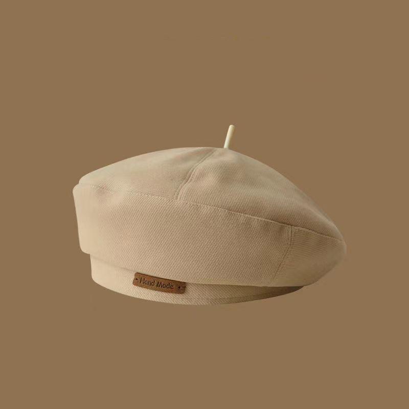 Autumn And Winter New Woolen Fashion British Style Painter Hat Retro Versatile Beret A