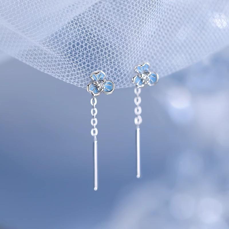 2025 Diamant Schneeflocken Ohrfaden Ohrringe: Elegante, vielseitige Damenmode