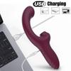 2-in-1-Klitorismassagegerät mit starker Vibration, 7 Modi, Saugvibrator für Frauen, G-Punkt- und Klitorisstimulator, Sexspielzeug für Erwachsene für Paare