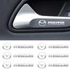 2025 Hot Car Metal Emblem Wiper Stickers Reflective Decor Decals for Mazda 2 Mazda 3 MS Mazda 6 CX-5 CX3 Accessories