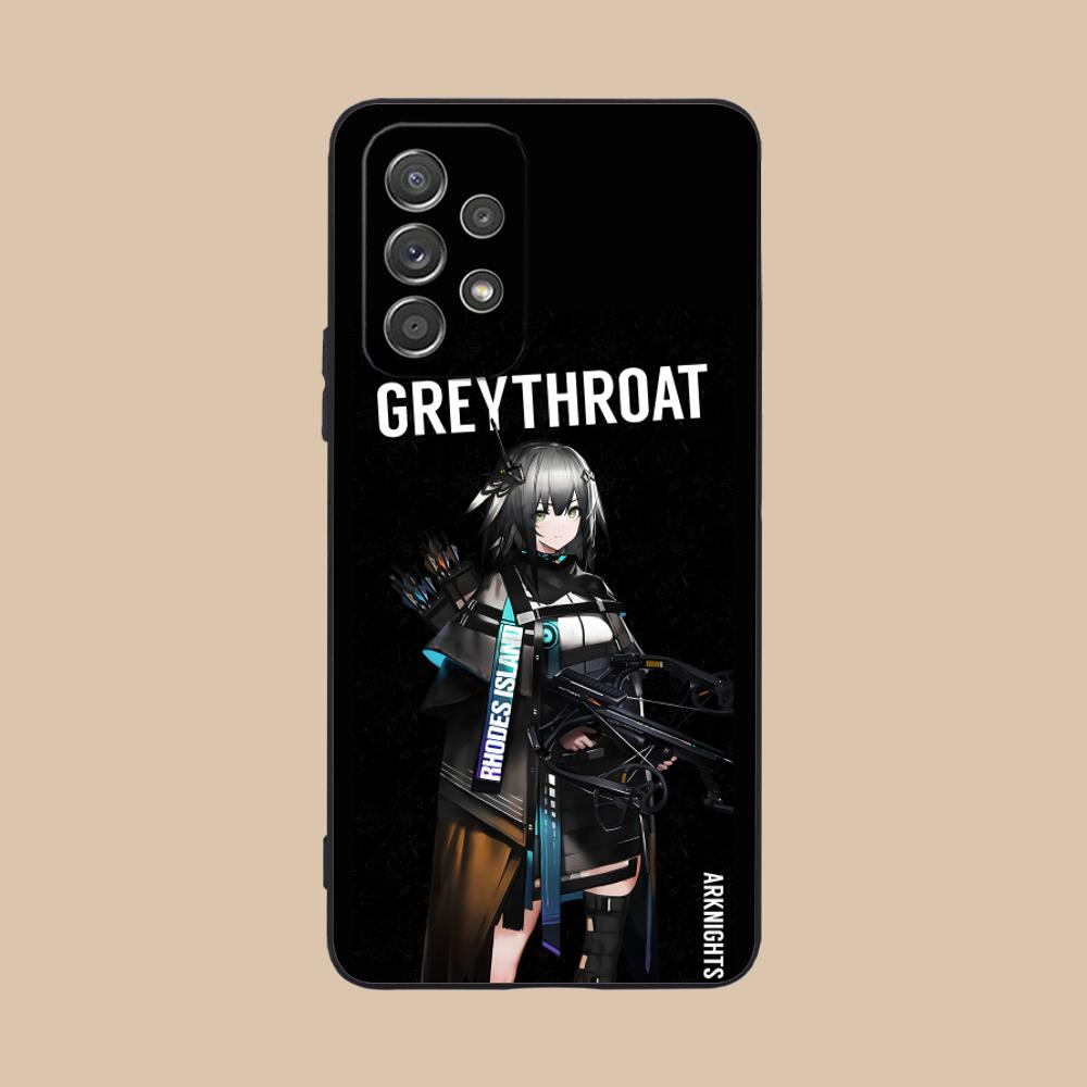 Arknights Greythroat Matte TPU Mobile Phone Case for Samsung Galaxy A56 55 54 53 52 51 36 35 34 23 16 15 5G Colorful Cover