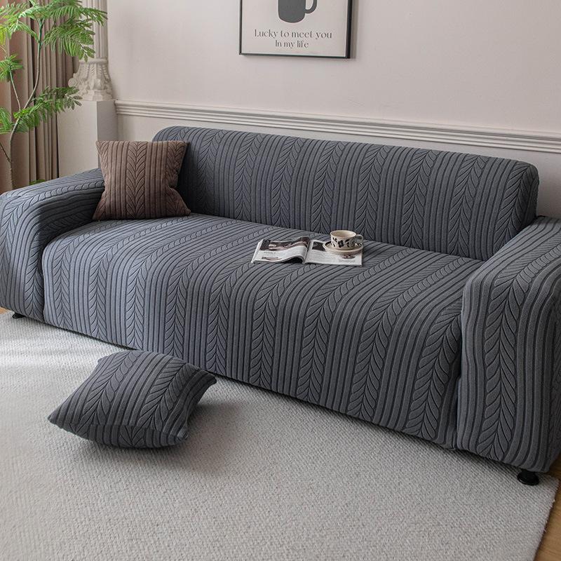 New Lazy Person's Blessing Fleece Full Cover Sofa Cover Elastic Thickened Dust Proof All Season Universal Dust Cover