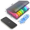 New Hot Portable Premuim Weekly Pill Organizer Box Cases Storage 7 Day 3 Times A Day Container for Medicine Vitamins Fish Oils