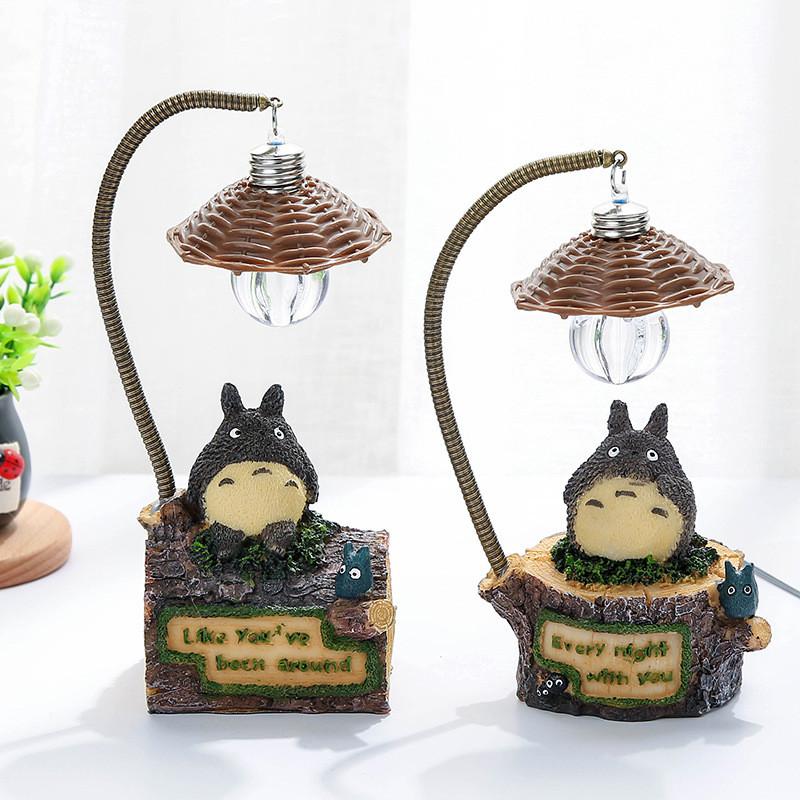 Totoro Neighbor My No Face Man Night Lamp Resin Cartoon Figurine Light Gift