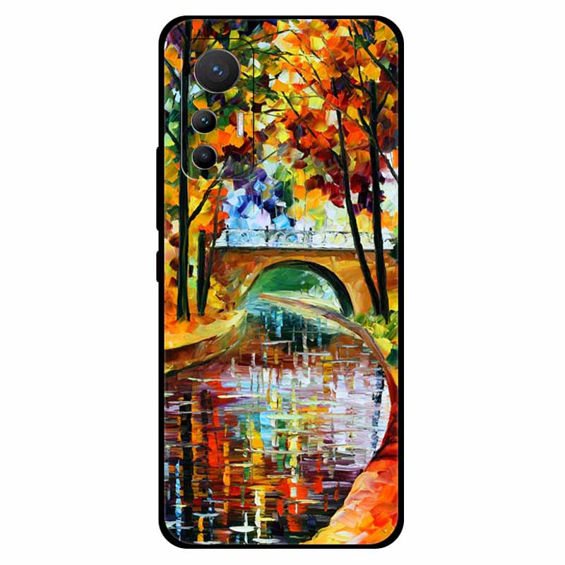 For Xiaomi 12 Lite Case Soft Silicone TPU Space Protective Back Cover For Xiaomi Mi 12 Lite Cases 12lite Printed Marble Shells