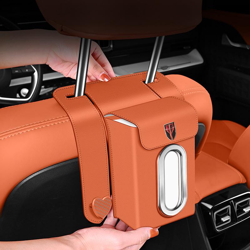 Gancho Multifuncional para Carro e Organizador de Caixa de Lenços para Hongqi