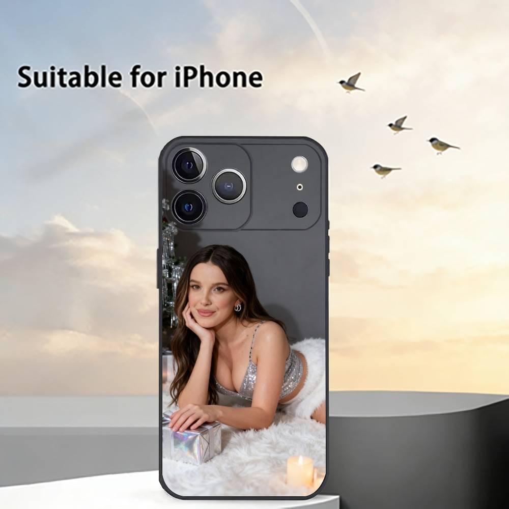 M-Millie Bobby Brown Phone Case Silicone Soft For IPhone 17 16 15 14 13 12 11 X XR Plus Pro Max Plus