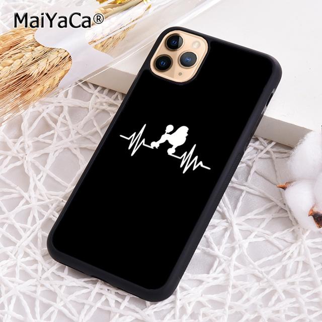 Funny Poodle Design Poodle Silhouette Heartbeat Phone Case For iPhone 17 Air 16 Pro Max 15 14 Plus 12 13 Coque
