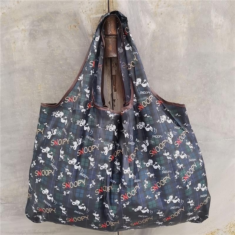 Eco-friendly Foldable Shopping Bag – Japanese & Korean Cartoon Design, Portable and Sturdy