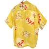 MAKANALEI Goldfish pattern Short sleeve Aloha shirt S Yellow Open collar Men's Used