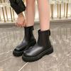 Skinny Boots Thick Heel Small Martin Boots Women's Spring and Autumn 2025 New Thick-soled Versatile British Style Short Boots Children