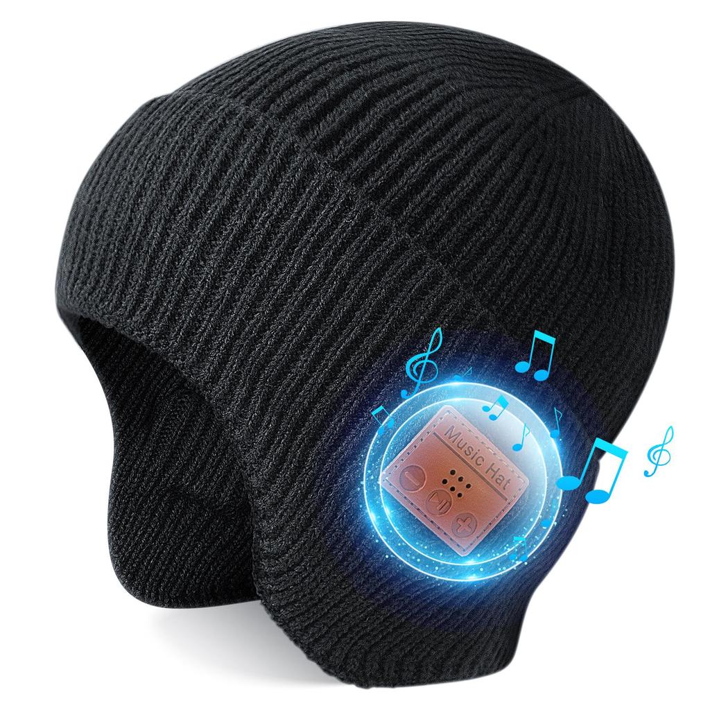 LED Bluetooth Light-Up Earflap Hat with Music for Parties