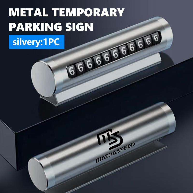 

Car Temporary Parking Sign Auto Moving Phone Number Plate For Mazda MX-5 CX30 RX8 MX5 BK BL 5 CR CW 6 II GH CX-7 ER