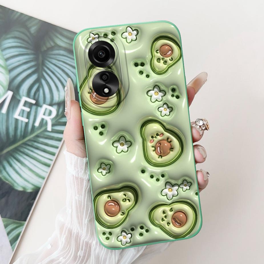 For Oppo A78 4G Case CPH2565 New Fashion Candy Painted Back Cover Shockproof Phone Case For Oppo A78 A 78 OppoA78 4G Soft Fundas