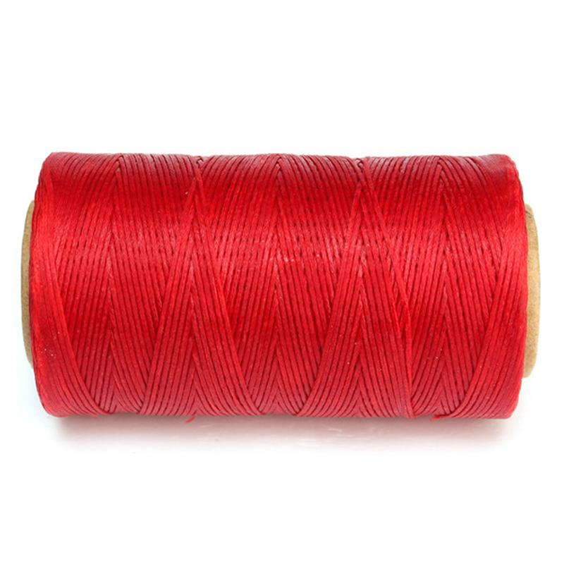 

High Quality Durable 240 Meters 1mm 150D Leather Waxed Thread Cord for DIY Handicraft Tool Hand Stitching Thread красный