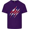 Gym The Union Jack Flag Claw Effect UK Unisexs Light Cotton TShirt