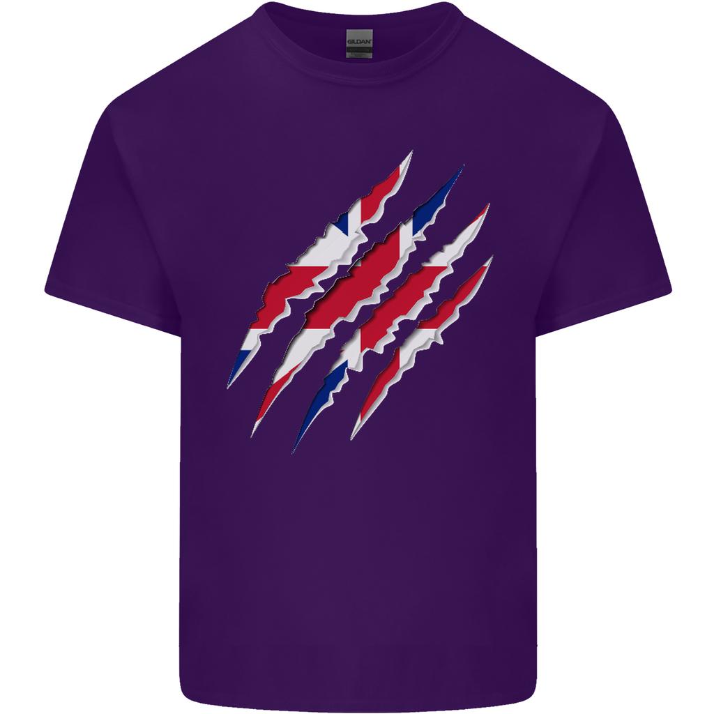 Gym The Union Jack Flag Claw Effect UK Unisexs Light Cotton TShirt