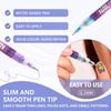 Quick-Dry Nail Art Graffiti Pen - Acrylic Marker for Flowers & Candy Colors, No Baking Lamp Needed.