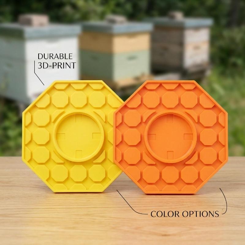 Plastic Safe Bee Feeder with Resting Place Bee-Friendly Watering Station Fits Mason Jars for Garden Patio Bees and Butterflies