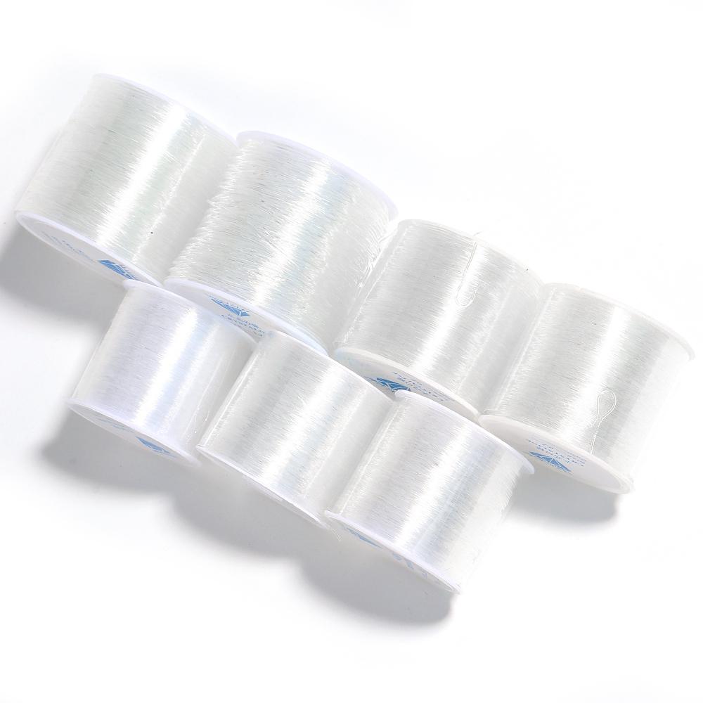 55-80M Plastic Crystal DIY Strong Stretchy Crystal Elastic Beading Cords Thread String For Jewelry Making DIY Necklace Bracelet